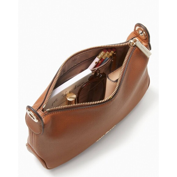 New Kate Spade Rosie Small Crossbody Pebbled Leather Warm Gingerbread - Picture 5 of 5